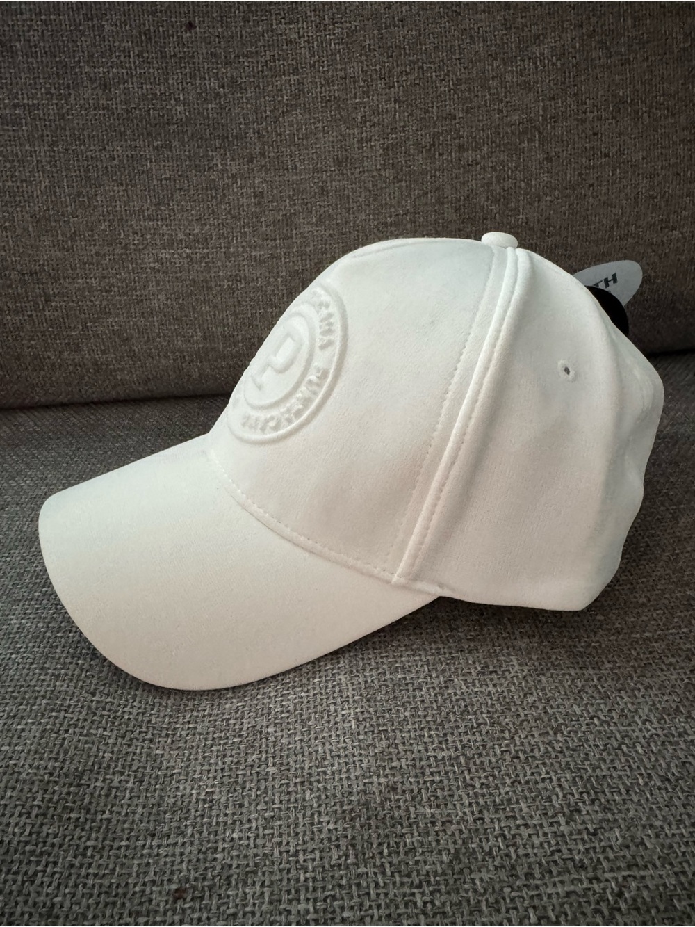 Robin Ruth White Adjustable Baseball Cap with Logo Tag